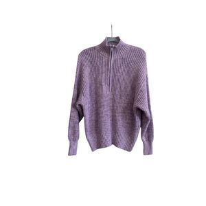 Offline by Aerie Sweater oversized Size XSmall ribbed purple Lavender